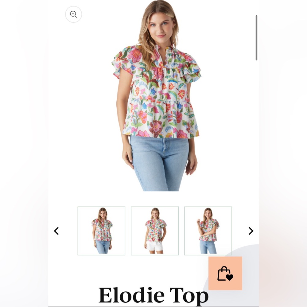 BRAND NEW NEVER WORN CROSBY by Mollie Burch- Elodie Blouse
